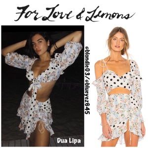 RARE For Love & Lemons SET St. Louis in Robin Blue XS